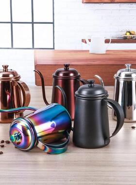 304不锈钢手冲壶 细口壶 滴漏咖啡壶 极细长嘴壶 手冲细嘴壶650ml