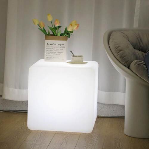 轻奢北欧落地灯极简方形时尚意式床边法式台灯客厅沙发角落小茶几