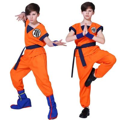 Authentic Dragon Ball Z Cosplay Costume for Kids, Goku Turtl