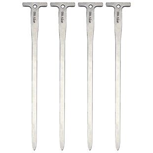 Ground Pegs 4Pcs Tent Hole Metal with 12cm Stakes