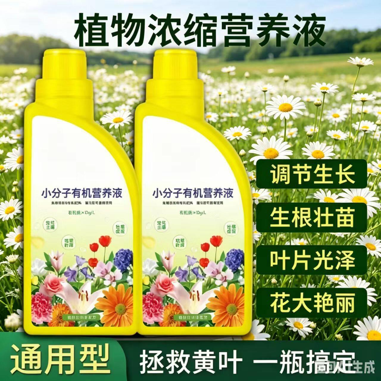 花农人稼小分子有机营养液养花浓缩植物花卉通用液体肥料盆栽