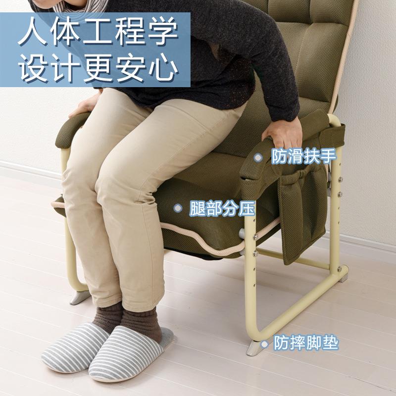 椅老人坐子靠背座椅舒久坐折服叠椅老年人午休PJY躺椅躺两用椅防