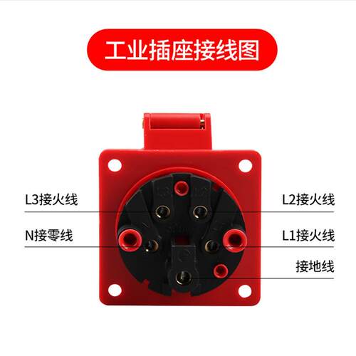 IP67防水工业插头插座3芯4心5孔63A125A航空不防爆连接器公母套装