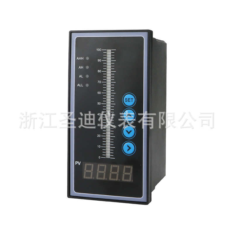 SDT804智能单光柱测控仪 数字显示调节仪水位光柱显示液位热电偶