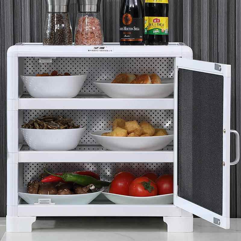 简易柜家透用F967998T厨房台面碗气纱放剩菜饭储物网餐边柜橱柜收