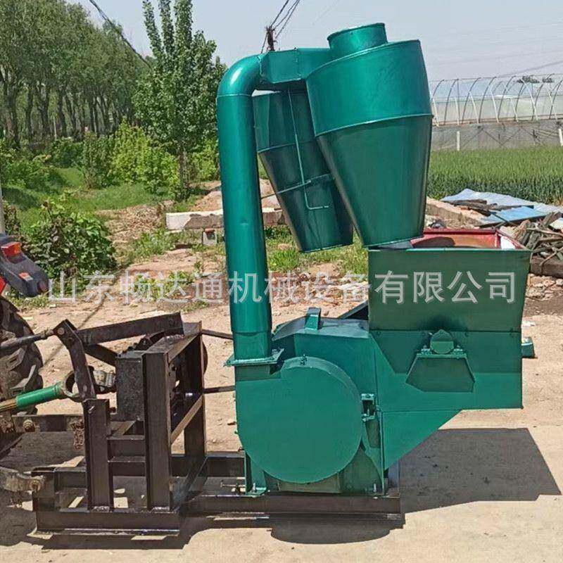 大型玉米秸秆粉碎机自动进料除尘草粉机稻草牧草小麦杆粉糠机