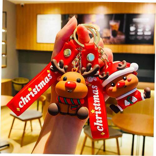 Christmas series keychain cute backpack pendant圣诞节钥匙扣