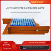 18650锂电池底盘滑动电木可调夹具滑轮磨具移动支架气动龙门专用