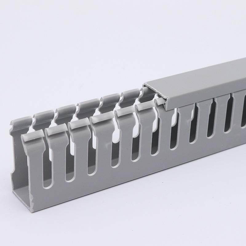 武汉pvc配线槽塑料工业阻燃方形电线槽 电柜行线槽机柜理线器