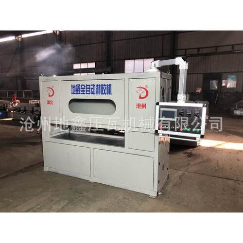 定制外墙保温板热复合淋胶机设备 AB胶混合涂胶机 层压烘干机