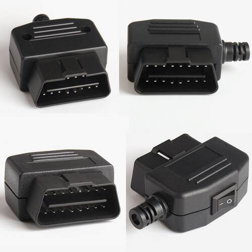 OBD2公头连接器插头外壳线卡螺丝