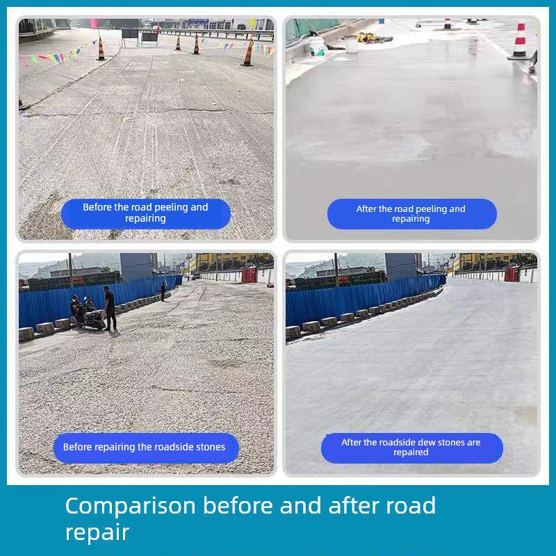 水泥路面修补料高强度混凝土地面麻面修补剂快速修覆起砂砂浆材料