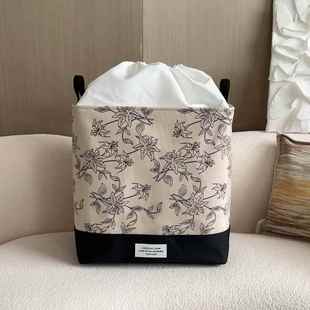 轻奢衣服收纳箱家用布艺衣物橱柜整理筐大容量被子搬家打包袋 法式