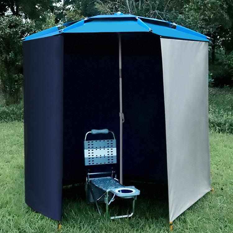 Q3Y钓鱼伞万向防雨围布垂钓伞帐篷遮阳伞拉链防晒围裙大钓伞加厚