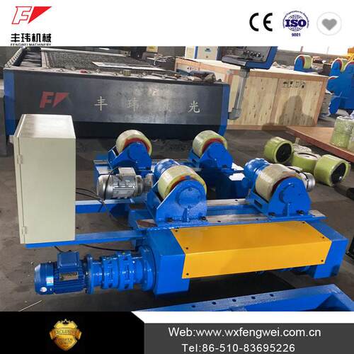 小型丝杆可调式丰玮行走滚轮架可调节涡轮管道支架