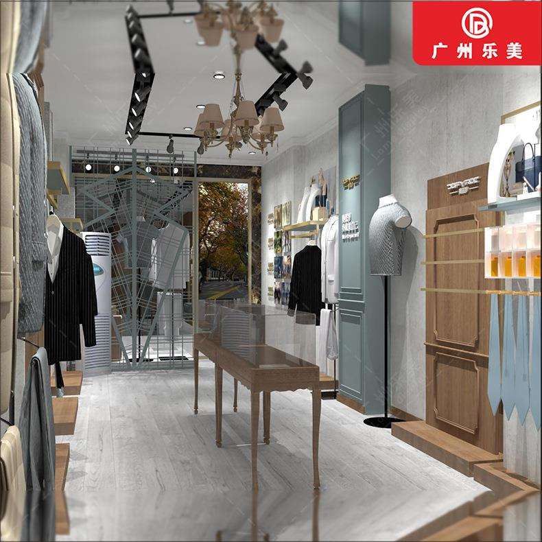 广州厂家直销订做木质烤漆高端服装用柜高柜背柜展示用柜货柜