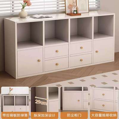 书柜落地物柜组合格PDK子柜开放式展示客厅柜书收架置靠墙纳柜储