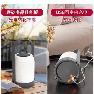 Q太阳能灯庭院灯露台花园草坪灯阳台布置氛围灯户外家用充电小夜W