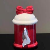 纸巾盒摆件客厅高级感抽纸盒高档轻奢陶瓷可爱纸抽盒家用餐巾纸盒