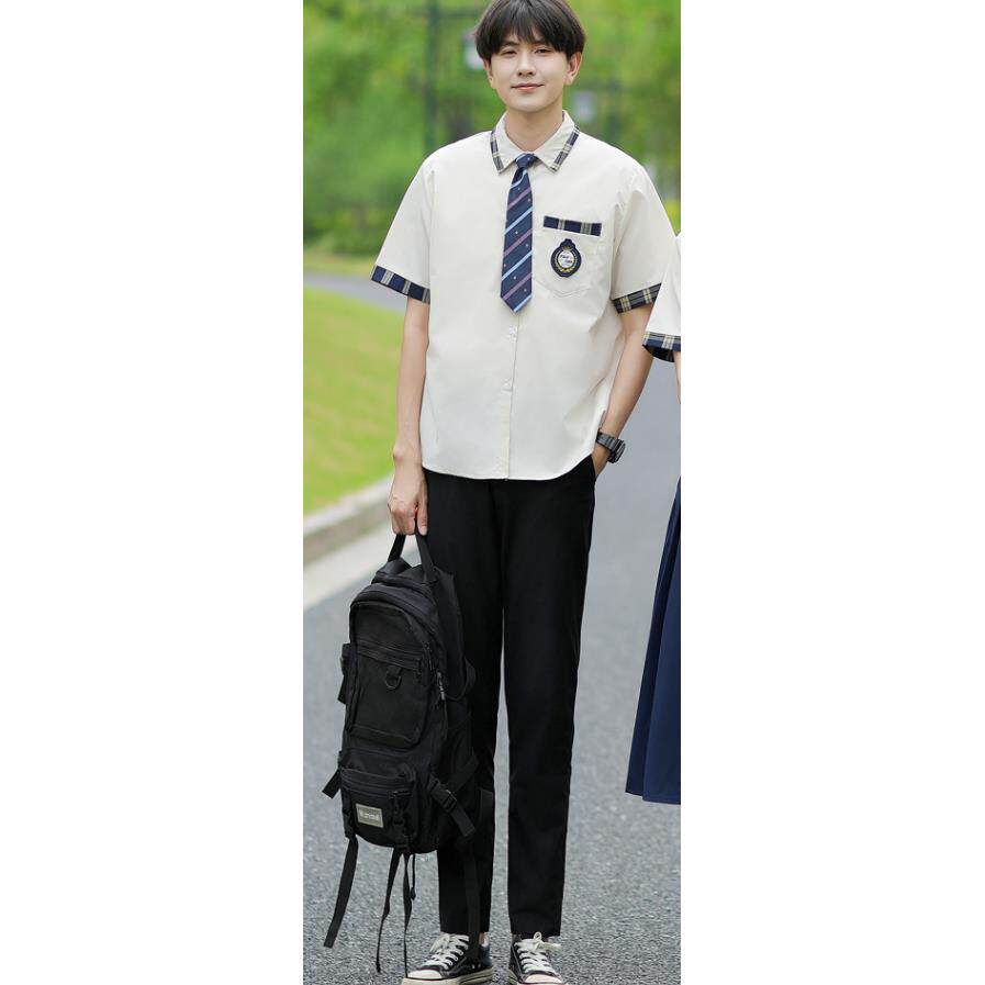 正品夏季毕业服初中生jk制服套装学班风生高院中演出舞台服衬衫女图片