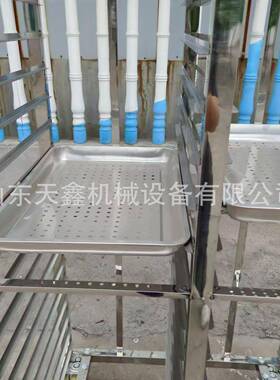 河北廊坊食品厂馒头包子架子车冷冻架子车晾晒架子蒸粘糕推车蒸房