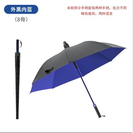 高档防水柄套大伞升级加高尔夫黑胶防紫外线长晴雨用纯色车载两固