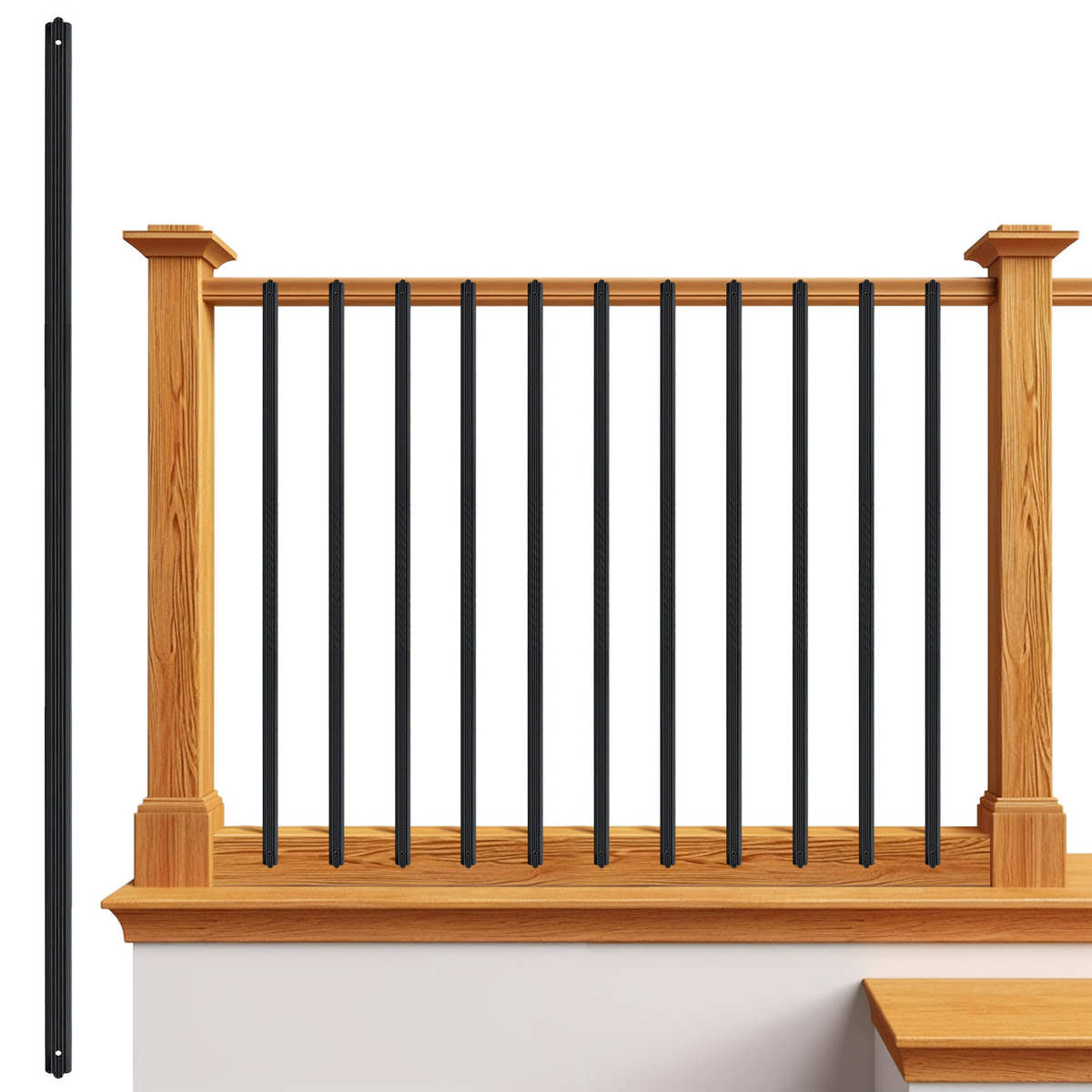 室外阳台铝艺栏杆室内楼梯台阶扶手庭院护栏小区外墙家用铝艺栏杆