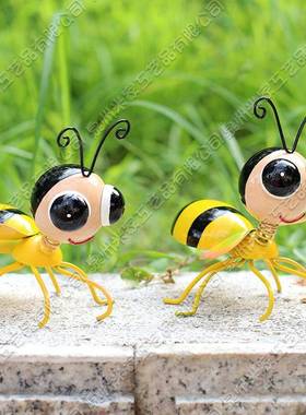 铁艺蜜蜂金属挂饰创意田园风墙饰户外庭院花园壁挂装饰品摆件