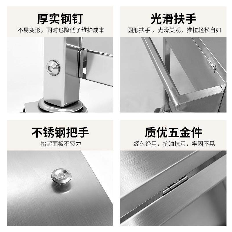 不锈钢调动车商用料酒店YOB餐移收纳调味车可刹车厨房饭厅店手推
