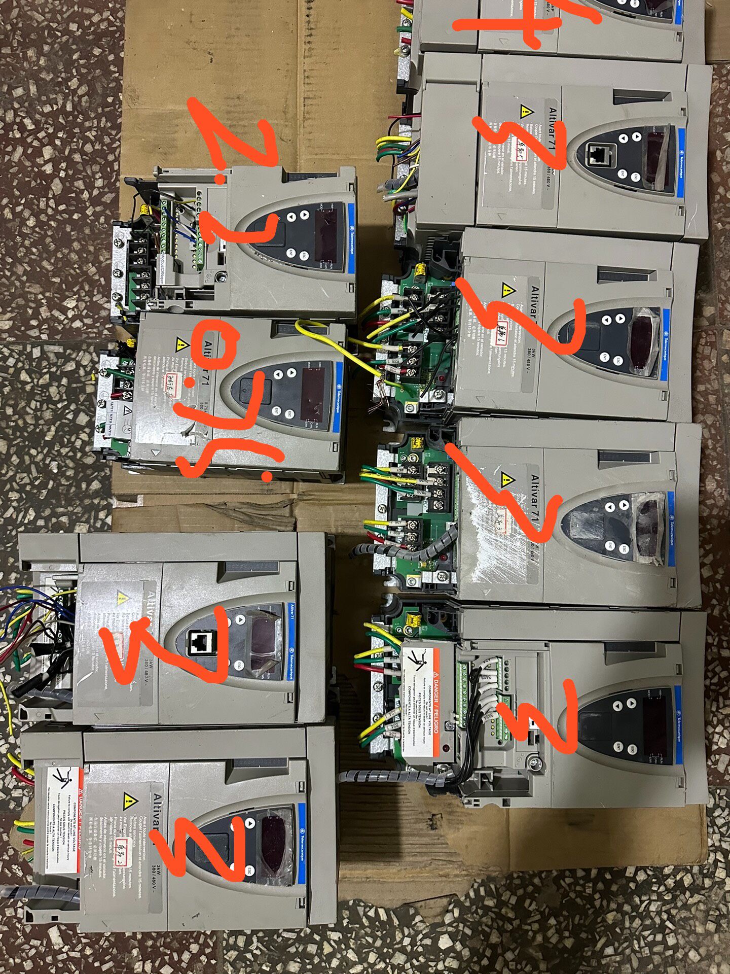 #施耐德 施耐德ATV71拆机9台，4kw一台3kw的有6台