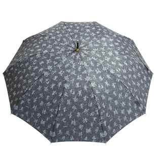 正品 字游字在书法字古体水墨风竹杆节直手柄伞雨伞