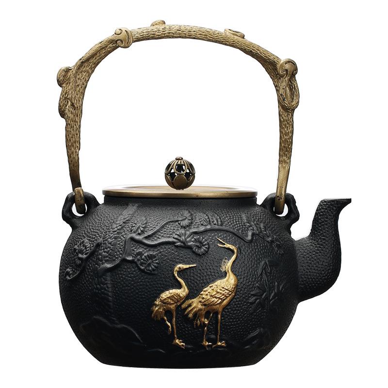 铁壶煮茶炉生铸铁碳炉电陶炉煮茶器泡茶专用烧水壶煮水壶套装