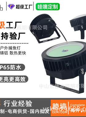 超级工厂】户外船用1000W聚鱼灯远洋海钓夜钓鱿鱼灯超亮LED集鱼灯