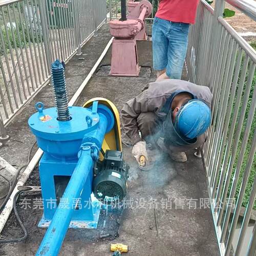 广州市双吊点电动螺杆式启闭机手电两用式螺杆启闭机更换安装调试