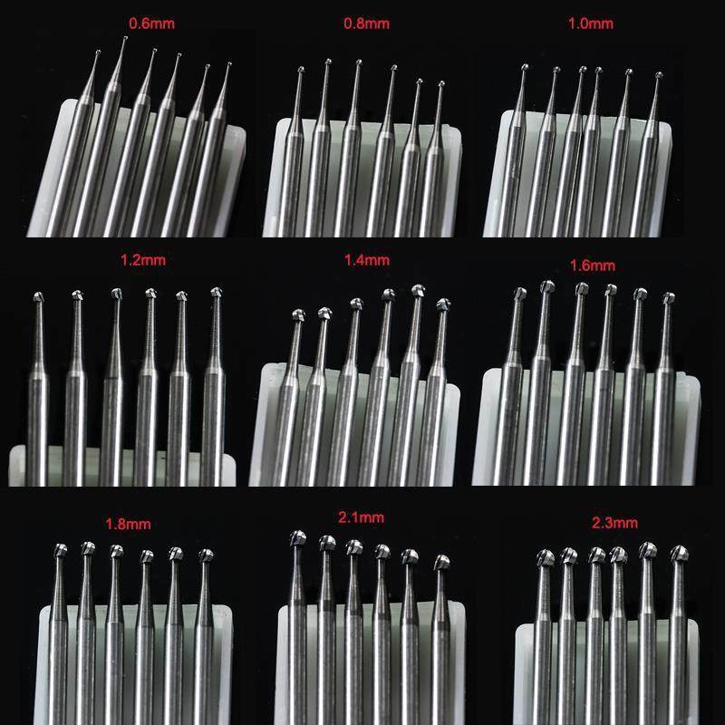 鸵鸟2.35钨钢波针球针磨头 珠宝首饰打磨 微雕核雕牙机电动工具
