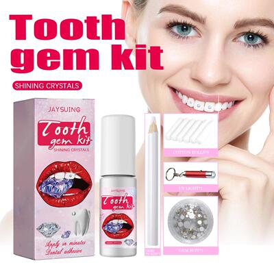 Jaysuing Teeth Gem Kit: Spicy Girl Accessories, Easy to Remo