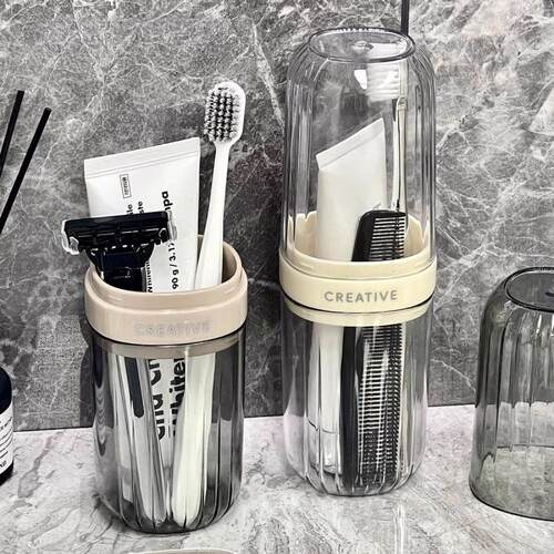 Travel Toothbrush and Toothpaste Set, Portable Storage Box,