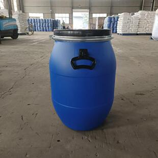 商河60升抱箍桶60L加厚法兰桶商检桶60公斤化工桶包装塑料桶圆桶