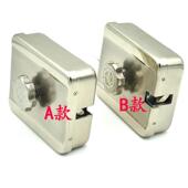 3孔带锁头静音电控锁静音电控钩子锁A款 舌正反舌12V2线楼宇对 B款