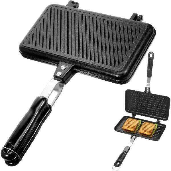 NonStick Sandwich Maker Mini Waffle Breakfast Pot Baking - 实物图