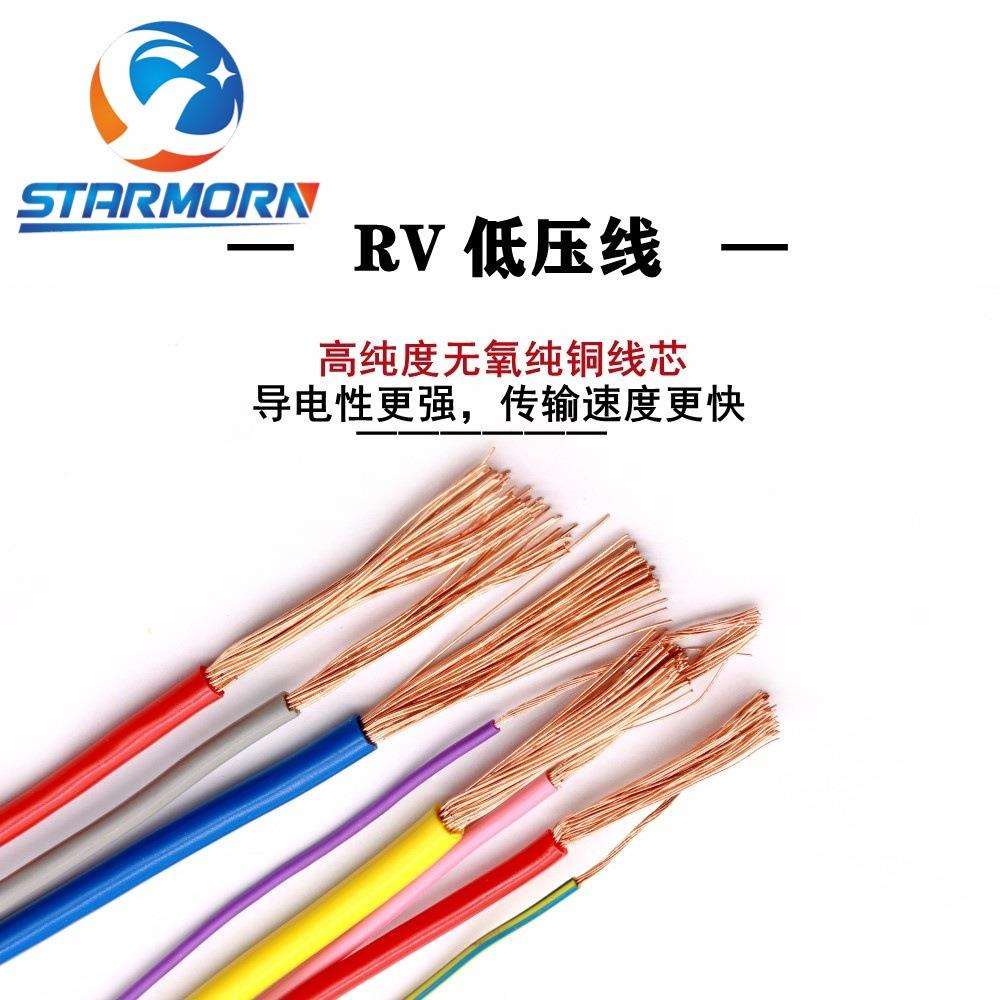 RV电线低压线汽车改装车用耐高温单芯紫铜电子信号绝缘汽车线