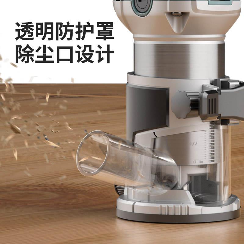 电木具开槽倒装新款木工机工边机机锣塑铣修神电动板铝机多功能雕