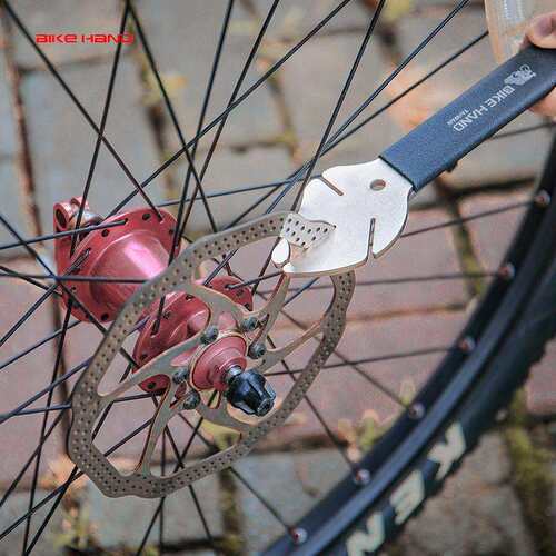 Bikehand公路山地车油碟卡钳活塞复位扳手碟片盘矫正工具YC-172