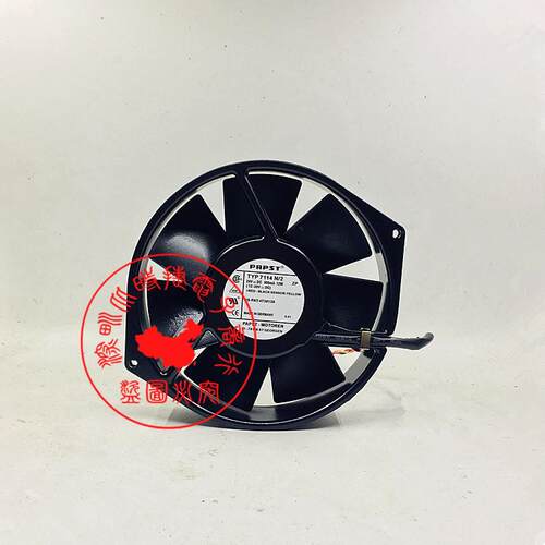 原装ebmpapst 7114N/2 24V 12W 500mA 15038MM三线全金属散热风扇
