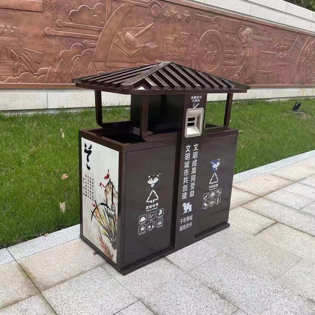 厂家生产户外商用镀锌板喷塑垃圾桶公园环卫大号分类果蔬垃圾箱,商业/办公家具,垃圾筒/烟灰皿/垃圾桶,淘宝优惠券,粉丝福利购,淘宝优惠卷