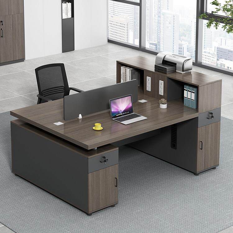 双人对坐办公桌简约现代双面职员桌屏风工位组合办公室财务单人位