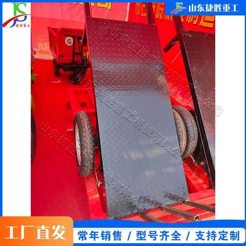 小型手推式干坯车建筑工程板砖运输设备电动窑厂出窑拉砖三轮车