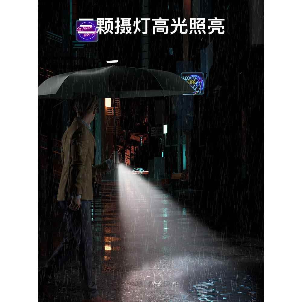 左ASO都雨伞生加大加固加厚全自动收缩叠男士学帅号气折晴雨伞大