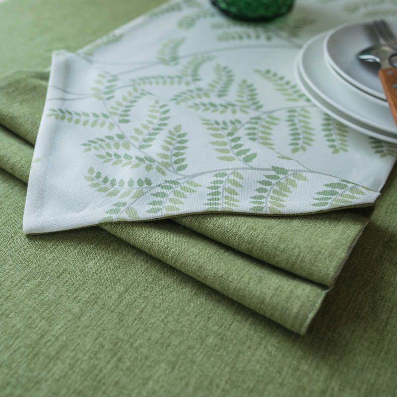 美式田园家用棉麻小清新桌布布艺餐桌垫长方形现代简约茶几桌旗
