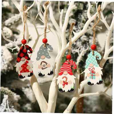 Navidad 202 New Year 2024 Gifts Christmas Tree Gnome Wooden